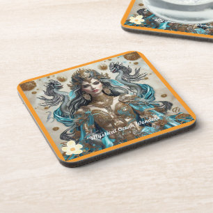 Dessous-de-verre "Déesse mythique de la mer"