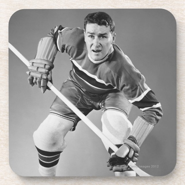 Dessous-de-verre Défenseur d'hockey (Devant)