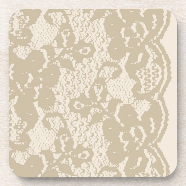 Dessous-de-verre Dentelle beige (Devant)