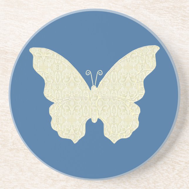 Dessous de verre dentelle papillon (Devant)