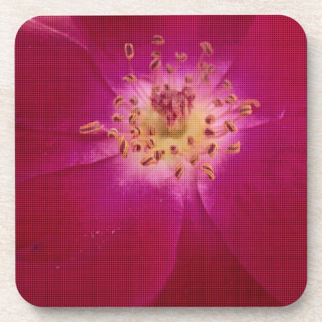 Dessous-de-verre Dernière Saint Valentin À damiers Rose (Devant)