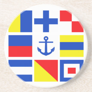 Dessous de verre des drapeaux maritimes