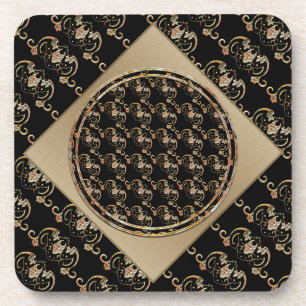 Dessous de verre des symboles chinois de chaume