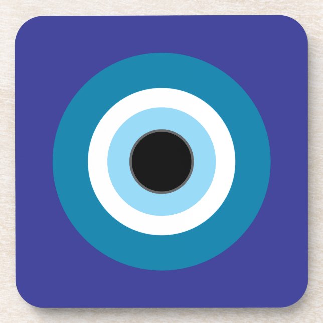 Dessous de verre des yeux bleus (Devant)
