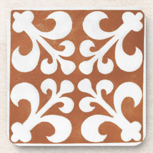 Dessous-de-verre Design d'art celtique irlandais vintage rouge