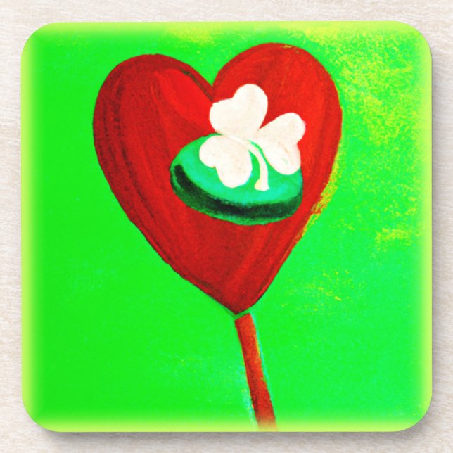 Dessous-de-verre Design De Peinture Irlandais Cute. Commandez dès m (Devant)