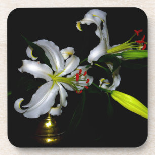 Dessous-de-verre Design irlandais en laiton et en fleur