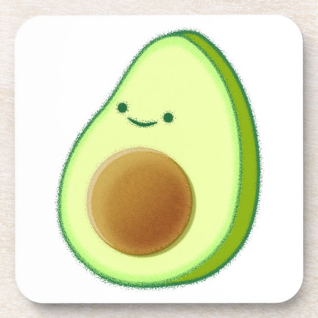 Dessous-de-verre Dessin Avocado mignon (Devant)