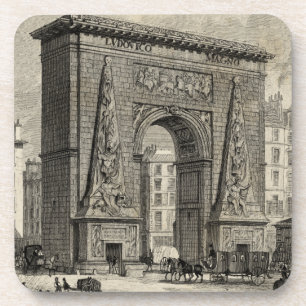 Dessous-de-verre Dessin de monument de Porte Saint-Denis