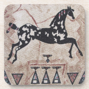 Dessous-de-verre Dessous de verre--Poney tissé