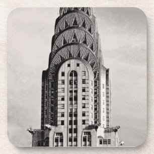 Dessous-de-verre Dessus de Chrysler construisant NYC - B&W