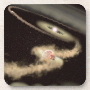 Dessous-de-verre Deux Exoplanètes Géantes De Gaz Orbitant Une Jeune