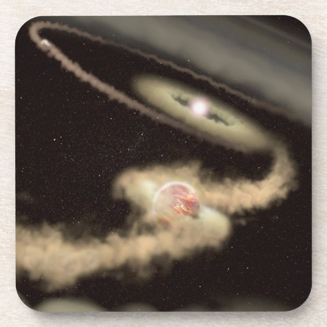 Dessous-de-verre Deux Exoplanètes Géantes De Gaz Orbitant Une Jeune (Devant)