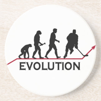 Dessous de verre d'évolution d'hockey