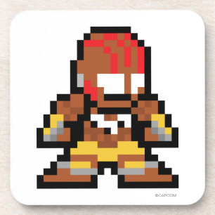 Dessous-de-verre Dhalsim à 8 bits