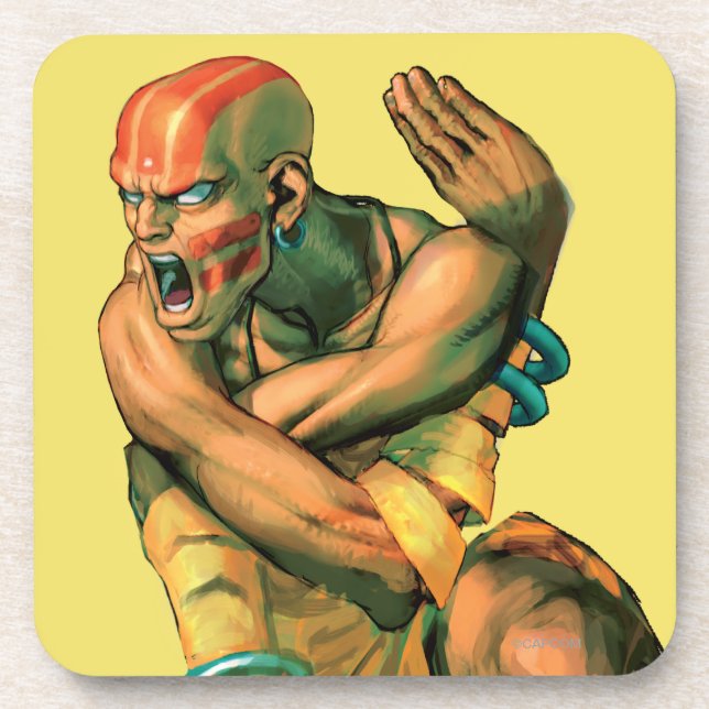 Dessous-de-verre Dhalsim a tordu (Devant)