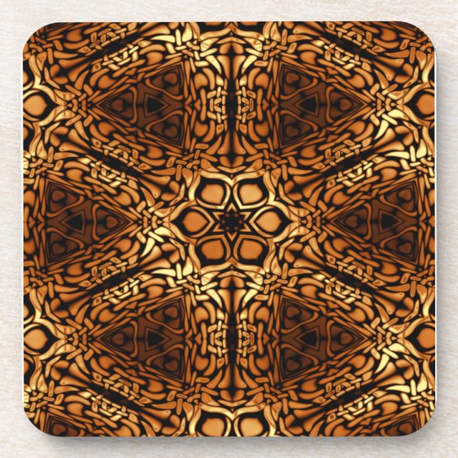 Dessous-de-verre Diamants d'or en Motif (Devant)