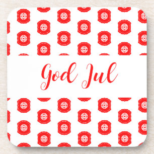 Dessous-de-verre Dieu Joyeux Noël cadeau motif scandinave