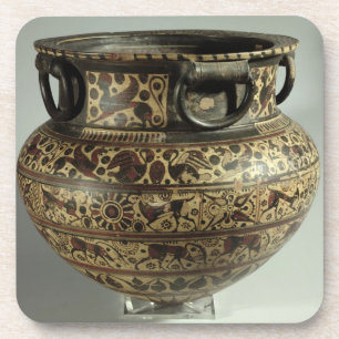Dessous-de-verre Dinos Orientalizing grecs est, chèvre sauvage