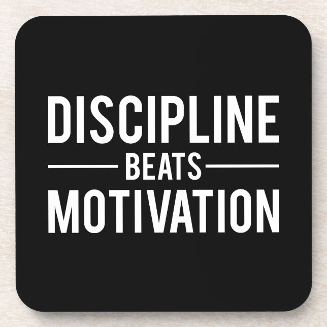 Dessous-de-verre Discipline bat Motivation - Inspiration (Devant)