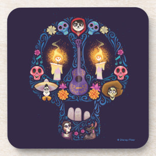 Dessous-de-verre Disney Pixar Coco   Caractère Crâne à sucre