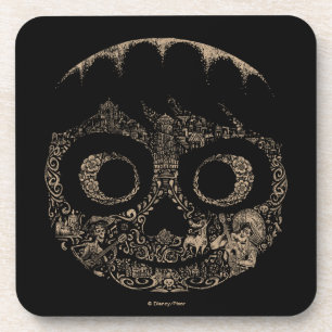 Dessous-de-verre Disney Pixar Coco Miguel Graphique du crâne orn