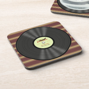 Dessous-de-verre Disque vinyle vintage personnalisé de jazz