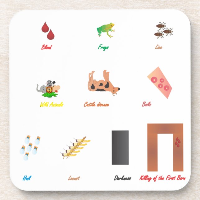 Dessous-de-verre Dix pestes (Devant)