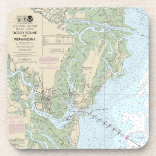 Dessous-de-verre Doboy Sound to Fernandina Graphique nautique 11502