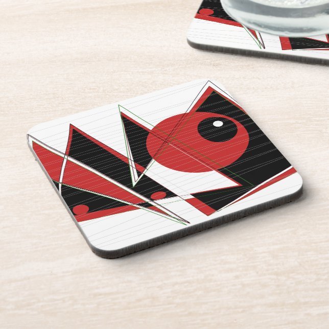 Dessous de verre d'observation des yeux rouges (Côté gauche)