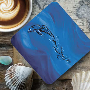 Dessous-de-verre Dolphine bleue