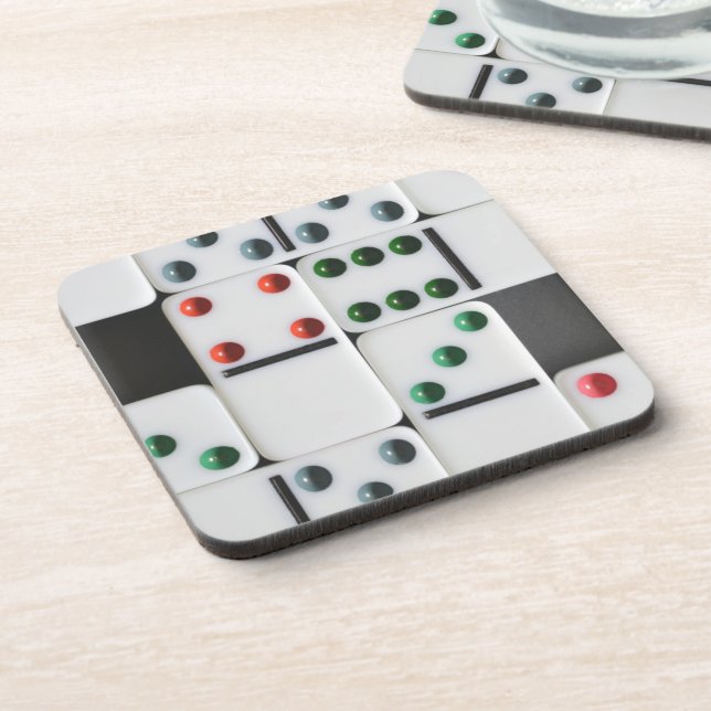 Dessous-de-verre Dominoes Tile Photo (Côté gauche)