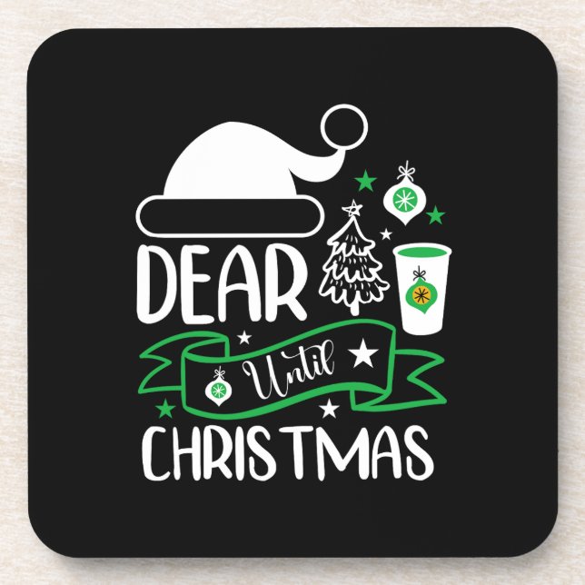 Dessous-de-verre Don de Noël Cher jusqu'à Noël (Devant)