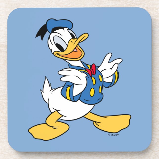 Dessous-de-verre Donald Duck | Pose Fière (Devant)