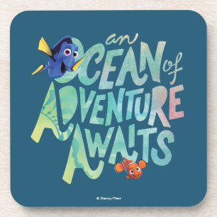 Dessous-de-verre Dory et Nemo  Un océan d'aventures attend