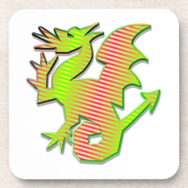 Dessous-de-verre Dragon stylisé (Devant)