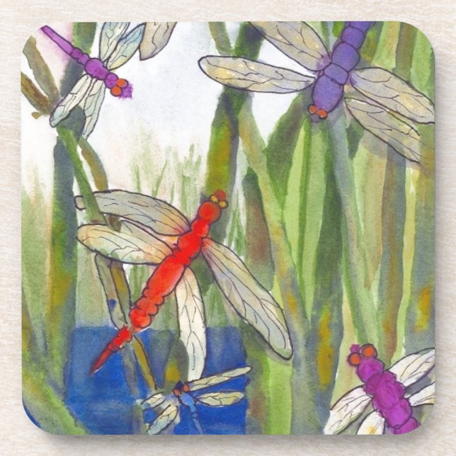 Dessous-de-verre Dragonflies été (Devant)