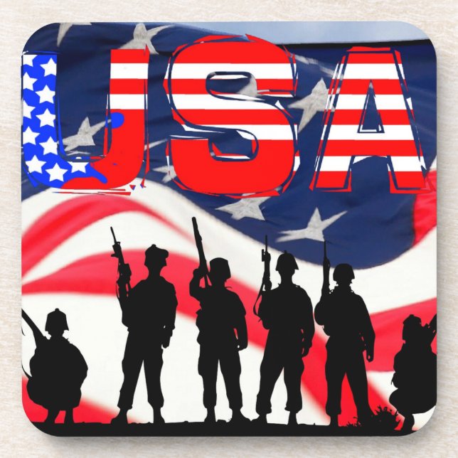 Dessous-de-verre Drapeau américain (Devant)