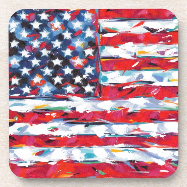 Dessous-de-verre Drapeau américain (Devant)