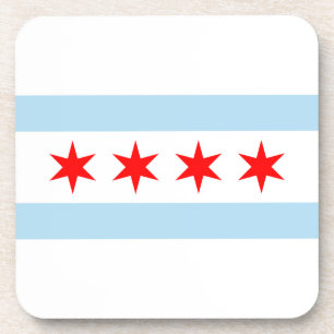 Dessous-de-verre Drapeau de Chicago