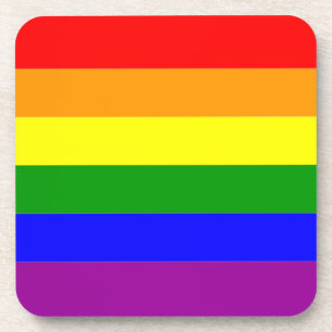 Dessous-de-verre Drapeau de fierté LGBTQIA+ Couleurs arc-en-ciel