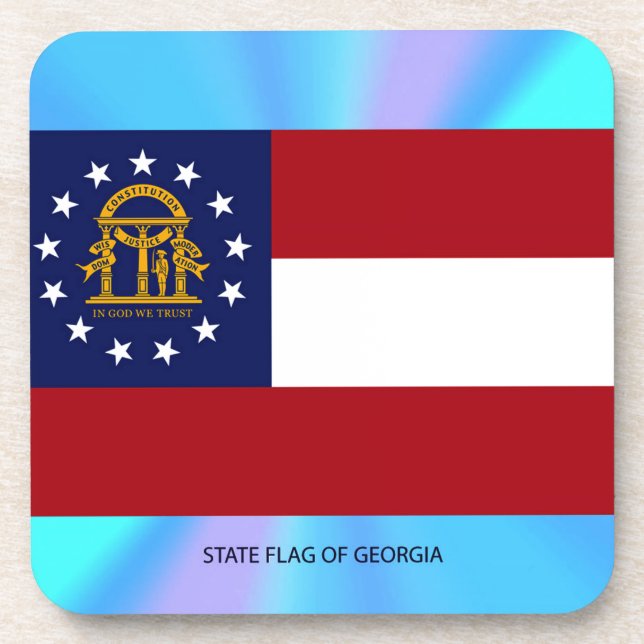 Dessous-de-verre Drapeau de l'État de Géorgie (Devant)
