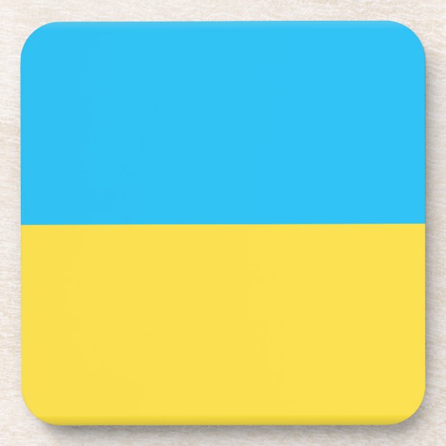 Dessous-de-verre Drapeau de l'Ukraine (Devant)