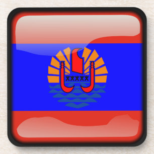 Dessous-de-verre Drapeau de Polynésie française