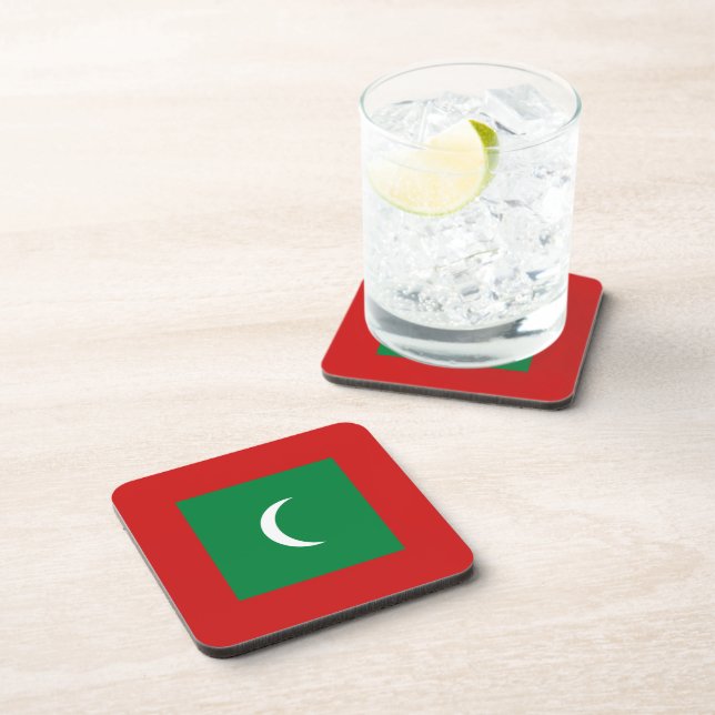Dessous-de-verre Drapeau des Maldives (Côté Droit)