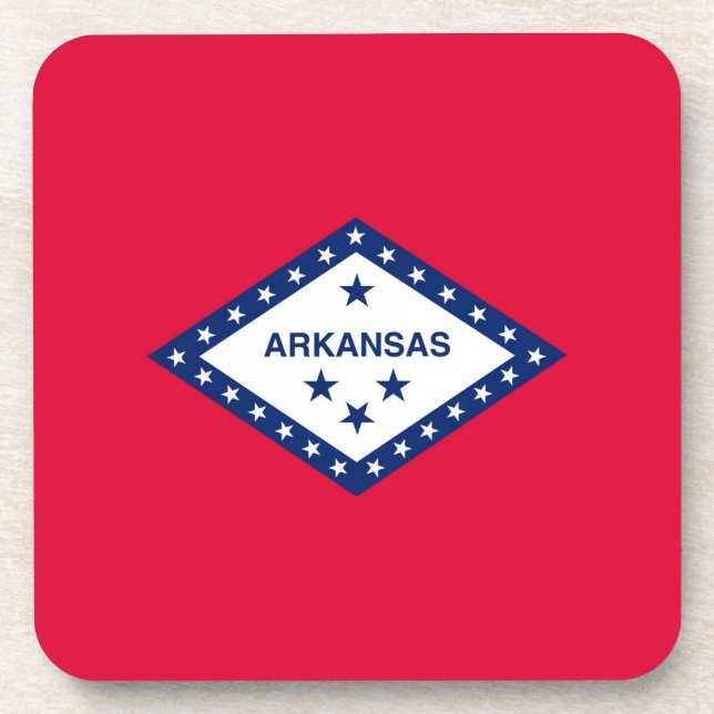 Dessous-de-verre Drapeau d'État Arkansas (Devant)