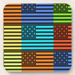 Dessous-de-verre Drapeau drôle USA