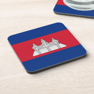 Dessous-de-verre drapeau du Cambodge