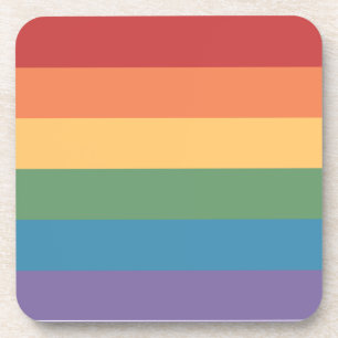 Dessous-de-verre Drapeau Gay Pride Heathered Carré