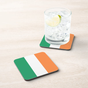 Dessous-de-verre drapeau tricolore irlandais patriotique moderne